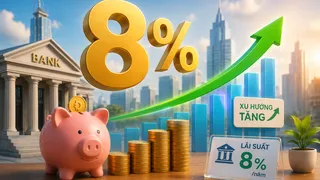 Lãi suất vừa “thủng” mốc 8%, lại “ngoi” lên rồi các bác ạ