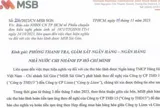 Bài 2: Ngân hàng MSB Sài Gòn báo cáo gì cho Ngân hàng Nhà nước về việc bị “tố” bội tín