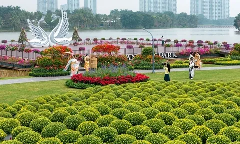 Ecopark tràn ngập sắc hoa các đại đô thị khắp 3 miền dịp Tết Bính Ngọ 2026