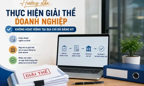 Hướng dẫn doanh nghiệp không hoạt động tại địa chỉ đã đăng ký thực hiện giải thể