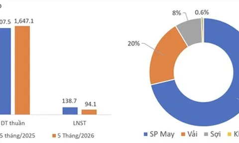Lợi nhuận Dệt may Thành Công giảm mạnh