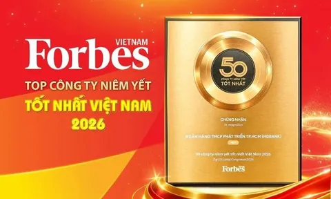 HDBank tiếp tục vào Top 50 Forbes Việt Nam trong bước chuyển lớn của thị trường vốn