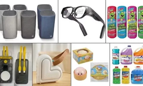 Cảnh báo 7 sản phẩm bị thu hồi tại nước ngoài có nguy cơ ảnh hưởng tới người tiêu dùng Việt