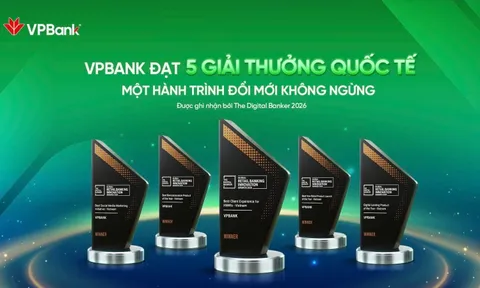 VPBank bội thu giải thưởng tại Global Retail Banking Innovation Awards 2026