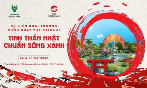 Trải nghiệm vườn Nhật The Origami, rinh quà tặng hấp dẫn