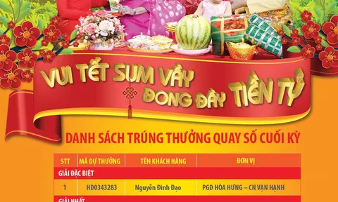 HDBank chúc mừng khách hàng trúng 1 tỷ đồng trong chương trình “Vui Tết sum vầy - Đong đầy tiền tỷ”