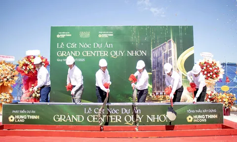 Dự án Grand Center Quy Nhon – biểu tượng sống giữa trung tâm phố biển chính thức cất nóc
