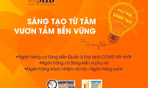 SHB được vinh danh 3 giải thưởng quốc tế uy tín với những sáng kiến vì cộng đồng
