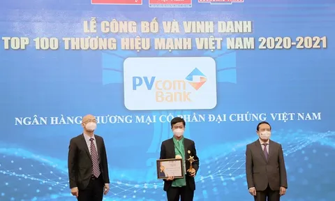 PVcomBank nằm trong Top 100 thương hiệu mạnh Việt Nam năm 2020 – 2021