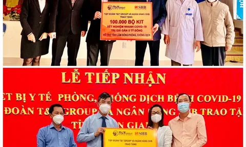 T&T Group và SHB tặng thiết bị, vật tư y tế trị giá 42 tỷ đồng giúp 8 tỉnh chống dịch