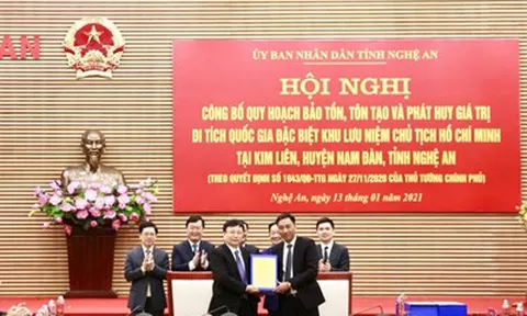 Công bố Quy hoạch Bảo tồn, tôn tạo và phát huy giá trị Khu lưu niệm Chủ tịch Hồ Chí Minh tại Nghệ An
