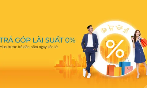Mua hàng trả góp 0% với thẻ tín dụng quốc tế PVcomBank