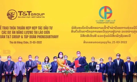 T&T Group hợp tác với tập đoàn hàng đầu của Lào, phát triển 2.500 MW điện tái tạo