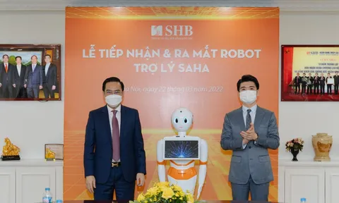 Nâng cao trải nghiệm khách hàng, SHB đưa Robot thông minh vào phục vụ giao dịch