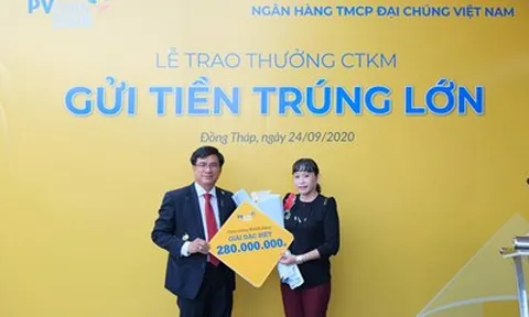 PVcomBank trao tặng gần 330 triệu đồng cho khách hàng may mắn
