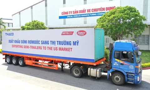 Thaco đẩy mạnh xuất khẩu sơmi rơmoóc sang thị trường Mỹ