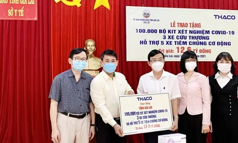 THACO hỗ trợ các tỉnh Tây Nguyên phòng, chống dịch với tổng trị giá gần 30 tỷ đồng