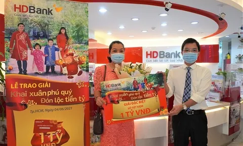 Danh sách khách hàng trúng hơn 11 tỷ đồng từ HDBank