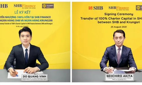SHB sẽ chuyển nhượng 100% vốn tại SHB Finance cho Krungsri – thành viên chiến lược thuộc Tập đoàn MUFG – Nhật Bản
