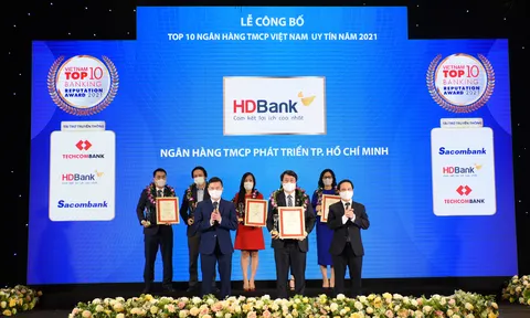 Kinh doanh hiệu quả, đồng hành cùng nền kinh tế vượt Covid-19, HDBank khẳng định vị thế top 5 ngân hàng uy tín nhất Việt Nam
