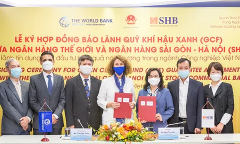 SHB và World Bank ký hợp đồng bảo lãnh Quỹ Khí hậu Xanh (GCF)