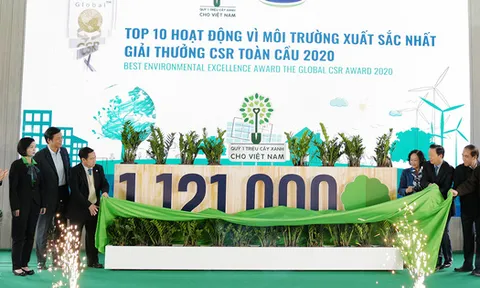Vinamilk hoàn thành mục tiêu trồng hơn 1,1 triệu cây xanh cho Việt Nam trong năm 2020