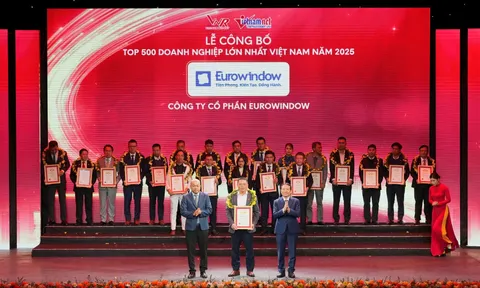 Eurowindow - thương hiệu duy nhất ngành cửa 16 năm trong Top 500 doanh nghiệp lớn nhất Việt Nam