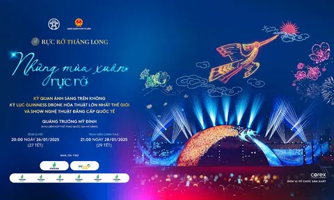 Petrovietnam và PVcomBank đồng hành cùng thành phố Hà Nội tổ chức trình diễn ánh sáng nghệ thuật “Rực rỡ Thăng Long”