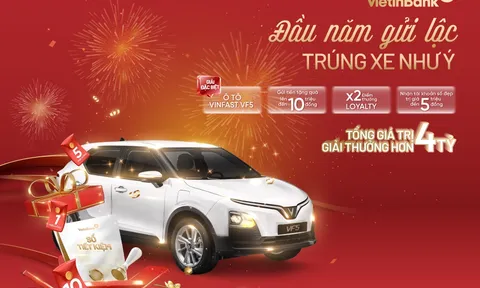 Trúng ô tô điện VinFast VF5 khi gửi tiết kiệm đầu năm 2026 tại VietinBank