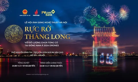 Petrovietnam và PVcomBank đồng hành cùng Thành phố Hà Nội tổ chức trình diễn ánh sáng nghệ thuật với 2.024 drones