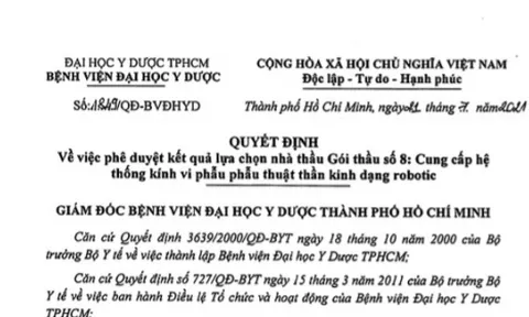 Điểm các gói thầu y tế của Công ty Cổ phần Armephaco