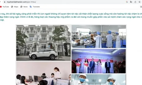 Mỹ phẩm Dạ Thảo Lan giới thiệu có nhà máy đạt chuẩn CGMP nhưng sản xuất mỹ phẩm không đúng tiêu chuẩn
