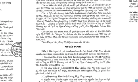 Trung tâm Mua sắm tài sản công – Bài 1: Dấu hiệu đội giá "khủng" tại gói thầu hơn 200 tỷ đồng