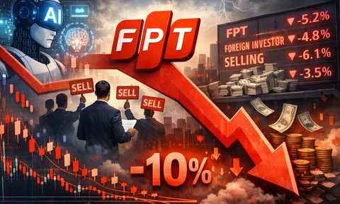 'Vận đen' của cổ phiếu FPT: Khối ngoại bán ròng và áp lực AI?