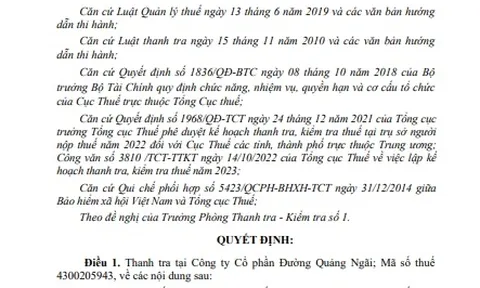 Quảng Ngãi thanh tra thuế công ty sở hữu sữa đậu nành Fami, Vinasoy