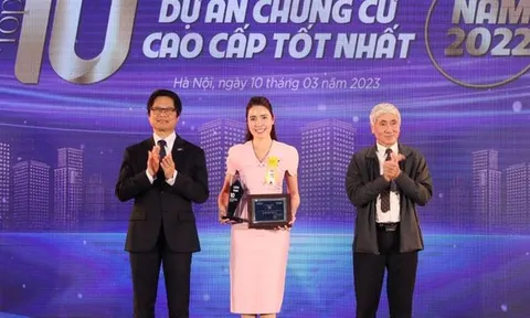 Văn Phú - Invest giành cú đúp giải thưởng tại Lễ Vinh danh thương hiệu Bất động sản dẫn đầu năm 2022-2023