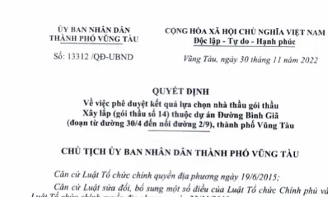 Công ty Lang Phong trúng nhiều gói thầu sát giá tại Bà Rịa – Vũng Tàu