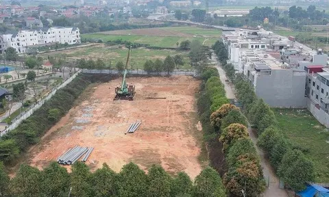 Nhà ở xã hội Kim Hoa - Mê Linh được rao bán rầm rộ dù chưa làm móng
