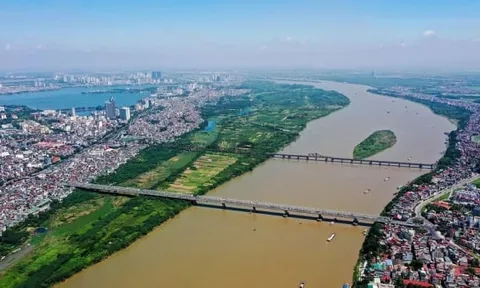Hà Nội: Dự kiến xây dựng đường tàu dọc 2 bờ sông Hồng