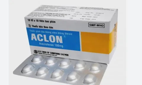Thu hồi thuốc kháng viêm Aclon do vi phạm chất lượng