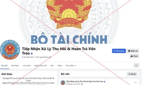 Bộ Tài chính cảnh báo giả mạo trang facebook