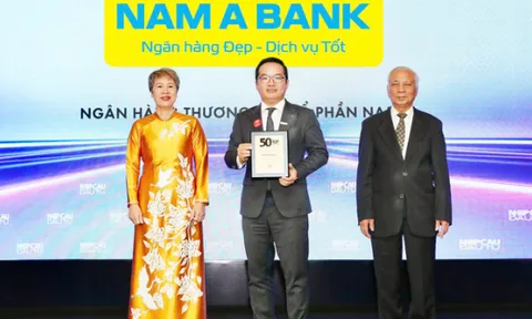 Nam A Bank tiếp tục vào top 50 công ty kinh doanh hiệu quả nhất Việt Nam