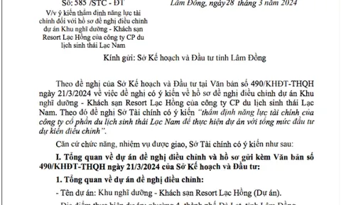 Lâm Đồng 'soi' hồ sơ tài chính chủ đầu tư Resort Lạc Hồng 530 tỷ đồng