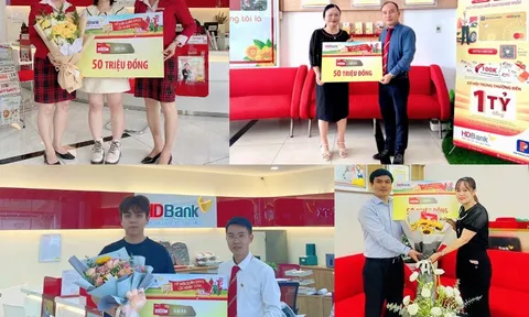  HDBank trao 10 sổ tiết kiệm tận tay khách hàng trúng thưởng “Tết đến xuân sang lộc ngập tràn”
