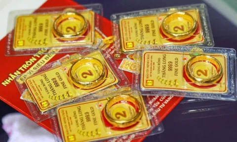 Giá vàng miếng SJC vọt lên 103 triệu/lượng sau tin hoãn áp thuế đối ứng