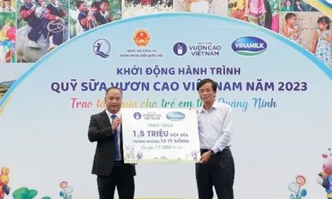 Vinamilk & Quỹ sữa Vươn cao Việt Nam khởi động hành trình năm thứ 16 tại Quảng Ninh