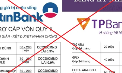 Bộ Công an: Cảnh báo mạo danh ngân hàng cho vay lãi suất thấp