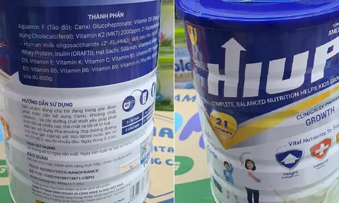 “Sữa tăng chiều cao” Hiup: Thực phẩm nhưng tự nhận là sữa?