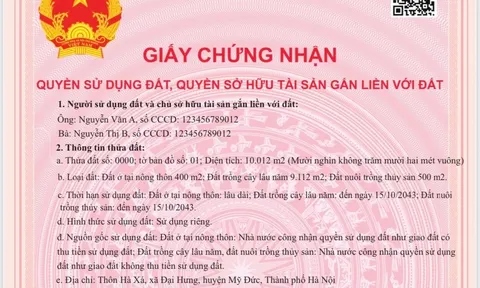 Sổ đỏ, sổ hồng mới phải có mã QR