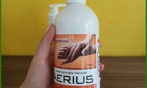 Cảnh báo sản phẩm “Dung dịch rửa tay khô Aerius chai 500ml” nghi ngờ là giả